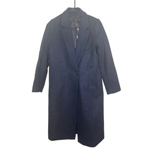 Quince Navy Trench Coat like new